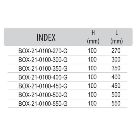 GametBOX niski szary/biały 21, wysokość 100 mm, głębokość 450 mm